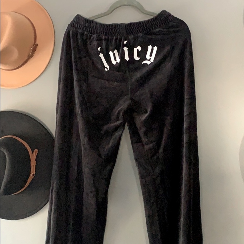 Juicy Couture velour black sweatpants